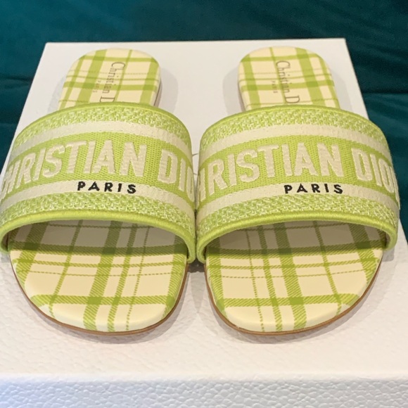 SOLD-Dior Dway Slides Size 38 - Picture 1 of 6